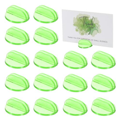 PATIKIL Mini Card Stands (2mm /0.08" Green) (25Pcs) Plastic Round Place - color: Green