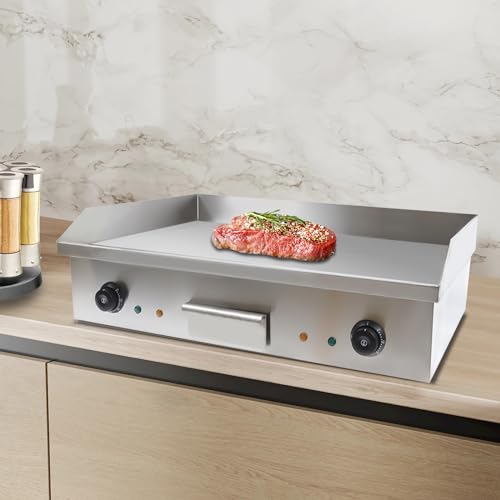 29" 3000W Commercial Electric Countertop Griddle,Countertop Griddle,Flat Top Grill,Hot Plate BBQ