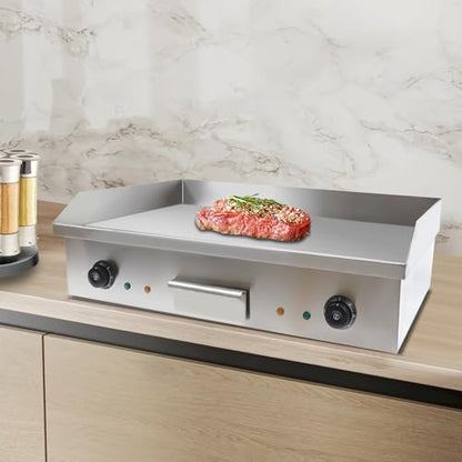 29" 3000W Commercial Electric Countertop Griddle,Countertop Griddle,Flat Top Grill,Hot Plate BBQ