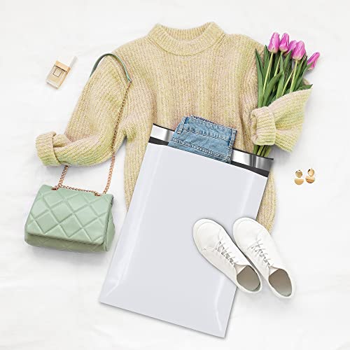Fuxury 12x15.5" Poly Mailers 1500Pcs,Bulk Shipping Bags For Clothing,White - color: White, size: 12x15.5" 1500pcs