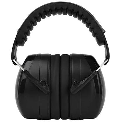 G & F Products Safety Ear Muffs 2 Pack, 34dB NRR Hearing Protection with Adjustable Headband for Shooting, Work & Kids - color: Black