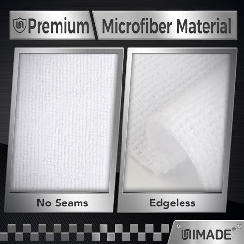 UNIMADE Shop Towel Rag, 200 Pack Reusable Microfiber Cleaning Cloth - color: White, size: 200pk