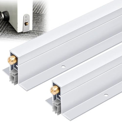 Yaocom 2 Pack 36 Inch Automatic Door Bottom Seal 9/16''w x 36''l x 1-3/8''h Aluminum Automatic Door Sweep
