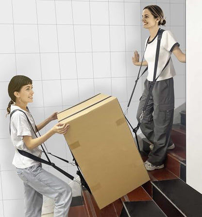 Shoulder Moving Straps With Cargo Tie Down, Move, Lift, Carry, Lashing and Secure for Safe and Efficient Moving of Heavy Objects, Furniture, and Appliances - 2 Person - color: 2 Person Moving Straps