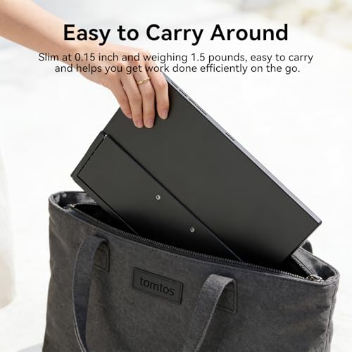 15.6" Portable Monitor 1080P FHD Travel Display,Compatible with Laptops, Desktops, Phones,CNC Metal Frame,It Fully Meets Your Needs for Gaming, Everyday Office Work, Entertainment, and More. - size: 15.6"