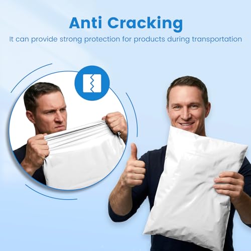 Metronic Poly Mailers 14x19 1000 Pack, Large Bulk Self Seal Shipping Bags - color: White, size: 14.5x19 1000PC