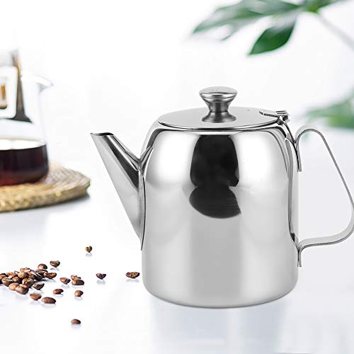 EVGATSAUTO Stainless Steel Coffee Pot, 32 oz (850 mL) Thermal Teapot & Kettle for Hot or Cold Beverages – Ideal for Hotel, Restaurant, Office, and Home Use - size: 0.9 Quarts