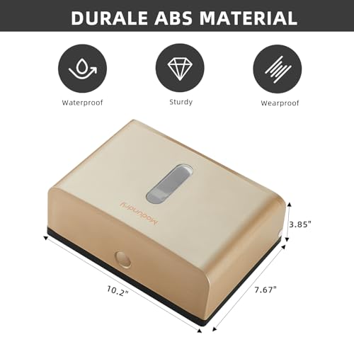 Paper Towel Dispensers Wall Mount: Multifold Z-Fold Paper Towel Holder, No Drilling Install, Compact Hand Towel Dispenser for Home Bathroom, Restroom, Office, Gold (Pack of 2) - color: 5827-gold, size: 210 Sheet (Pack of 2)