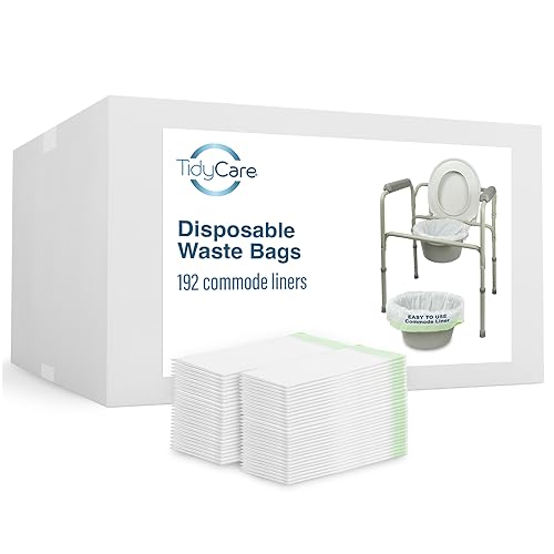 TidyCare Value Pack of 192 Disposable Commode Liners - size: 1 Count (Pack of 192)