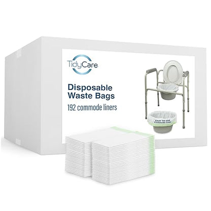 TidyCare Value Pack of 192 Disposable Commode Liners - size: 1 Count (Pack of 192)
