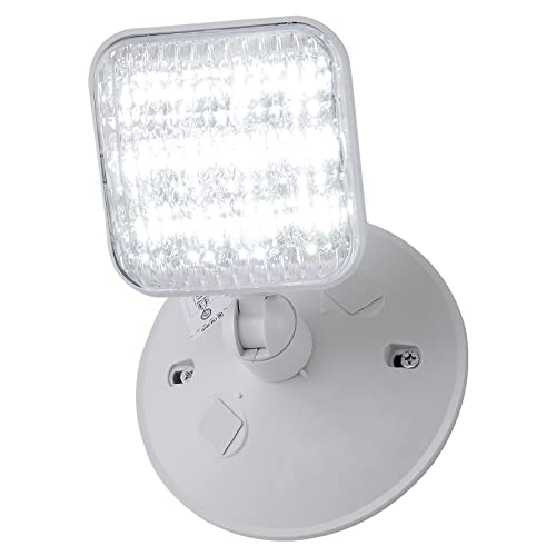 GZRUIYANG Emergency Remote Head Lighting, Single Square Head Emergency Light, UL Listed, Multi Voltage 3.6 to 24 Volt Input, 3 Watts, 180 Lumen, No Battery Inside - size: Remote Single Head, Square