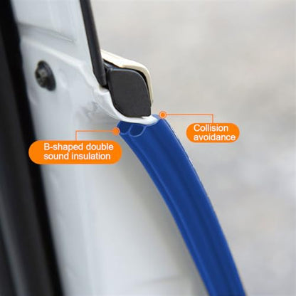 Osilly Adhesive Rubber Car Door Seal Strip, Blue - color: Blue, size: Style C-32FT