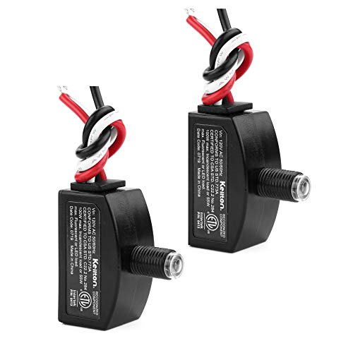 120V AC Dusk to Dawn Photocell Light Sensor, Outdoor Hard-Wired - size: 120V 2 Pack