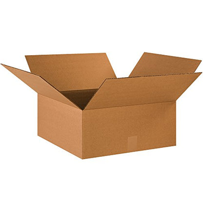 BOX USA 18 x 18 x 8 Corrugated Cardboard Boxes, Medium 18"L x 18"W x 8"H, Pack of 25 | Shipping, Packaging, Moving, Storage Box for Home or Business, Strong Wholesale Bulk Boxes - style: Standard Corrugated