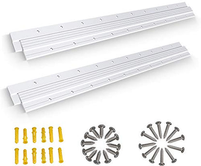 AENTGIU French Cleat 30 inch,2 Pairs Heavy Duty Aluminum Z Clips/Bar Hanger - size: 30 inch, 2 Pair(4 Pcs)