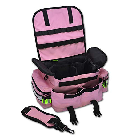 Lightning X Small Medic First Responder EMT Trauma Bag Stocked First Aid Trauma Fill Kit A (Pink) - color: Pink