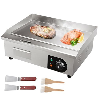 VEVOR Commercial Electric Griddle, 22", Countertop Flat Top Griddle - size: 22"