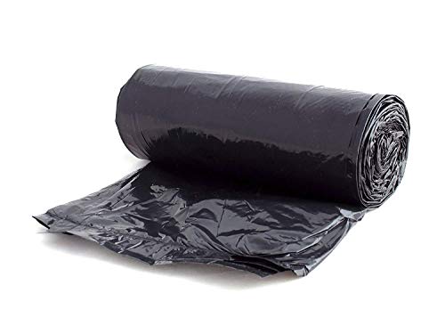 Aluf Plastics 56 Gallon 1.2 MIL (eq) Black Heavy Duty Trash Bags - 43" x 47" - Pack of 100 - For Kitchen, Contractor, Janitorial, Industrial, Municipal, Healthcare, & Hospitality - color: Black, style: 56 Gal, 1 Mil, 100 Count