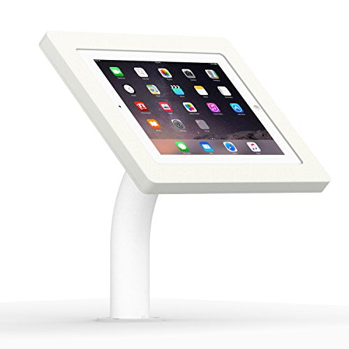 VidaMount White Enclosure and Fixed Neck Wall/Table Surface Mount [Bundle] Compatible with iPad 2/3/4 - color: White, size: iPad 2/3/4