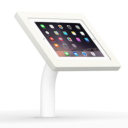 VidaMount White Enclosure and Fixed Neck Wall/Table Surface Mount [Bundle] Compatible with iPad 2/3/4 - color: White, size: iPad 2/3/4