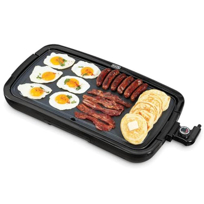 Dash Deluxe Everyday Electric Griddle, Removable Nonstick Plate, Black - color: Black