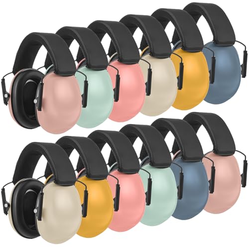 Amylove 12 Pcs Kids Noise Cancelling Headphones Ear Muffs Boho Style - size: Universal Fit (kids & Adults), style: Boho Style