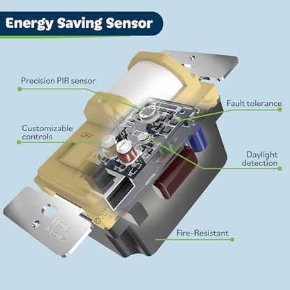 TOPGREENER in Wall PIR Motion Sensor Light Switch, Need Neutral Wire, Gold - color: Gold, size: 2 Pack