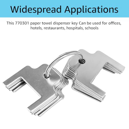 15-Pack 770301 Dispenser Key for Kimberly Clark Toilet Paper Towel