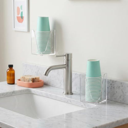 Cup Dispenser, Wall Mount Bathroom Cup Holder Fit 3oz Small Cups - color: Small