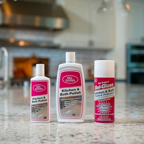 Gel-Gloss Home Kitchen & Bath Polish - Carnauba Wax Formulation, 16 oz.