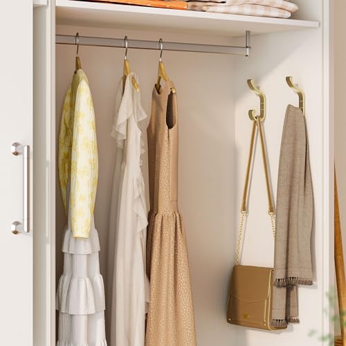 Coat Hooks Wall Mount,Heavy Duty Wall Hooks for Backpack,Towel,Gold 6 Pack - color: Gold, size: 6 Pack