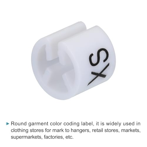 MECCANIXITY Clothes Hanger Marker XXS/XS/S/M/L/XL/2XL/3XL Tag 3.5mm Rod 160