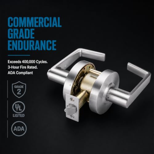 LO-Lock Passage/Closet Commercial Lever Door Lock, ADA, Non-Handed - style: Passage/Closet