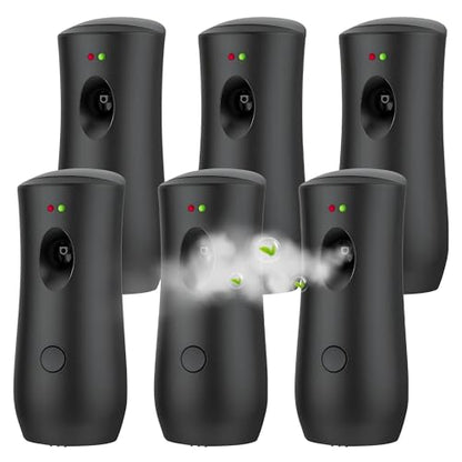 6 PACK Automatic Air Freshener Spray Dispenser Free Standing Wall Mounted for Homes, Bedrooms, Bathrooms, Offices, Hotels