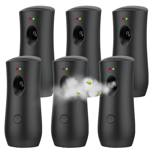 6 PACK Automatic Air Freshener Spray Dispenser Free Standing Wall Mounted for Homes, Bedrooms, Bathrooms, Offices, Hotels