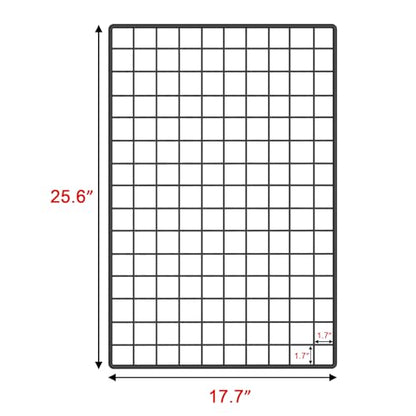 C&AHOME Photo Wall Display Set of 2, Wall Grid Panel, 17.7" x 25.6", Black - color: Black, size: 17.7 x 25.6 (45x65cm)