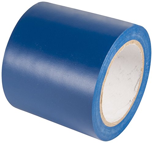 INCOM Manufacturing: PVC Vinyl Safety Aisle/Pipe Marking Conformable Durable Color Coding Abrasion Resistant Tape, 4 inch x 108 ft., Safety Blue - Ideal for Walls, Floors, Equipment - size: 4 Inches x 108 Feet