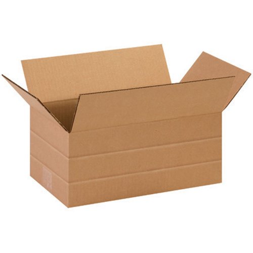 Aviditi MD1486R Multi-Depth Corrugated Cardboard Box 14 1/2" L x 8 3/4" W x 6" H, Kraft, for Shipping, Packing and Moving (Pack of 25)