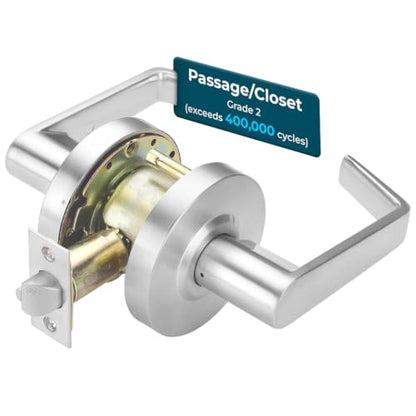 LO-Lock Passage/Closet Commercial Lever Door Lock, ADA, Non-Handed - style: Passage/Closet