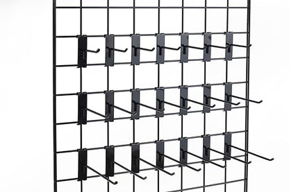 Gridwall Hooks 4 Inch,50PC Display Hooks for Grid Wall, Heavy Duty Gridwall Hook for Grid Wall Panel, Gridwall Peg Hook,Black - size: 4''