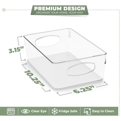 Sorbus Fridge Organizers and Storage, Clear Bins (Medium, 10 Pack) - size: Medium, style: 10 Pack