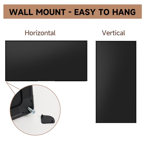 SELEAD Magnetic Chalkboard 96 x 48 Inches - Black Aluminum Frame - size: 96"W x 48"H (single-sided)