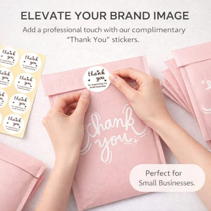 Cozymood Pink Bubble Mailers 8.5x12" 40 Pack Usable Size 8.5x11" Thank You - color: Thank You, size: 8.5 x 12" 40PC