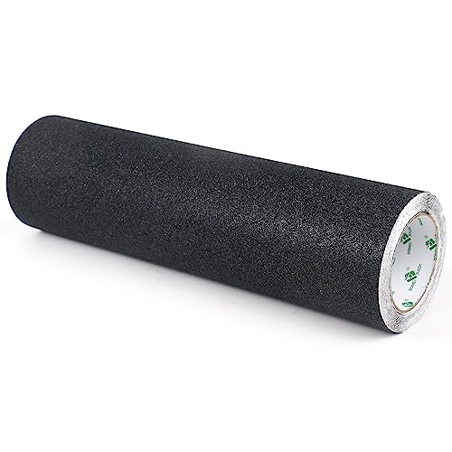 BOMEI PACK Grip Tape 15.7Inch x 16.5Ft - Black Heavy Duty Anti Slip Tape for Stairs Outdoor/Indoor Waterproof Safety Non Skid Roll for Stair Steps Traction Tread Grips Adhesive Non Slip Strips - size: 400mm