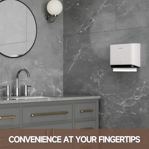 anydry 200-Sheet Paper Towel Wall Mount Dispenser (Folded Size ≤ 10 x 3.1) - color: Soft White