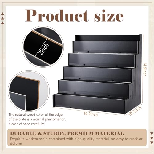 Yuntau 5 Tier Greeting Card Display Stand, Black - color: Black, size: 5 Tier