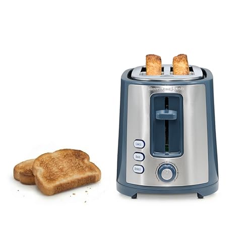 Hamilton Beach Extra-Wide Slot 2 Slice Toaster With Bagel & Defrost Buttons - color: Kitchen Makeover Blue