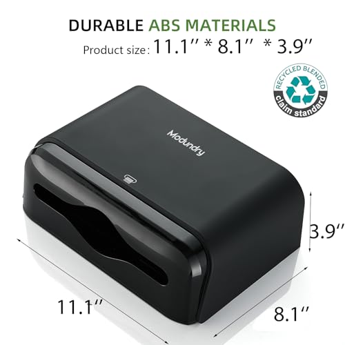 Multifold Wall Mount Paper Towel Dispenser for Bathroom,No-Drill, Black - color: Black-5859, size: 210 Sheet