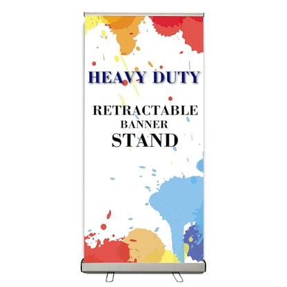 33.5"x80" (1 UNIT) Heavy-Duty Retractable Banner Stand with Padded Canvas Bag (Stand ONLY)