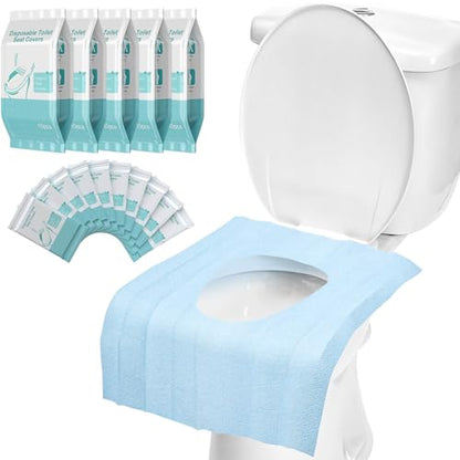 50 Pack Toilet Seat Covers Disposable - Waterproof 16x24 Inch Extra Large Individually Wrapped Toilet Seat Shields Travel Accessories for Adults Kids - size: 50 Pack, XL